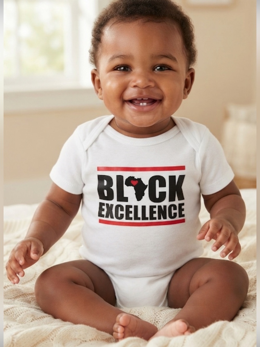 BLACK excellence Gerber one piece size 6-9 M new without tag never worn